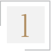 Grafik der Ziffer „1“ in Gold in einem quadratischen Rahmen.